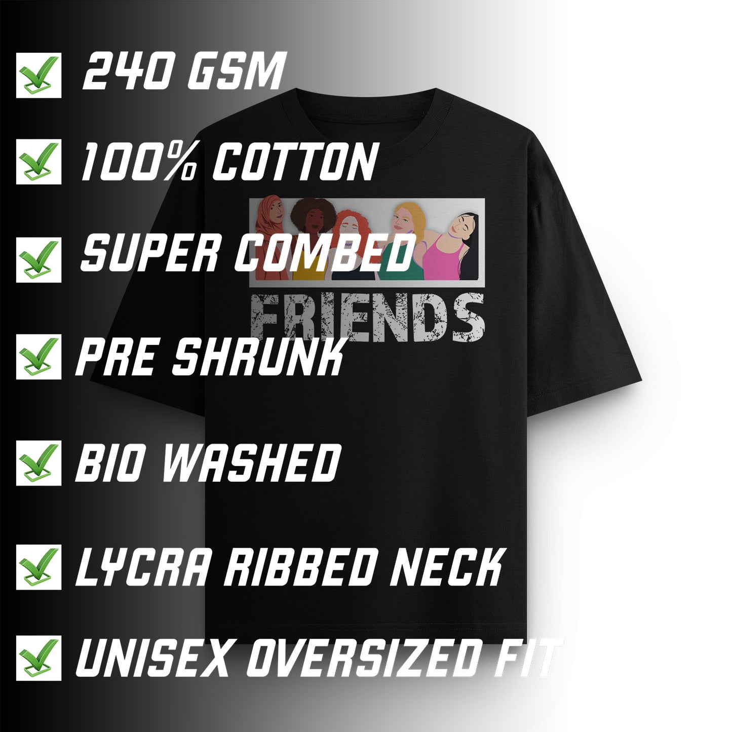 Friends Women’s Oversized T-shirt